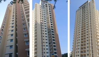 Brigade Komarla Heights Tower A Structure : Terrace slab and above terrace structure works completed, Above terrace finishing works, External painting & podium water proofing works are in progress as on April '24
