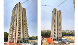 Brigade Komarla Heights Tower A: Terrace slab and above terrace structure works completed, Above terrace finishing works, External painting & podium water proofing works are in progress as on March '24