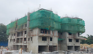 Tower A (view from East) : Fifth floor slab concreting completed as on November '22