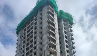 Brigade Komarla Heights Tower A : View From East Side (20th floor completed, 21st floor work in progress) as on June '23