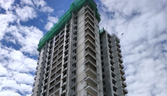 Brigade Komarla Heights Tower A : View From East Side (Terrace slab completed, Above terrace works in progress) as on September '23