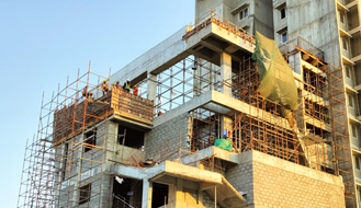 Brigade Komarla Heights Tower B : Clubhouse Terrace slab completed. Above terrace works, Block work & plastering works are in progress as on February '24